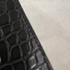 NoNo Xiatian Hermes Kelly Pochette Porosus Matte Crocodile Black Silver Hardware