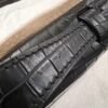 NoNo Xiatian Hermes Kelly Pochette Porosus Matte Crocodile Black Silver Hardware