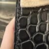 NoNo Xiatian Hermes Kelly Pochette Porosus Matte Crocodile Black Silver Hardware