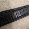 NoNo Xiatian Hermes Kelly Pochette Porosus Matte Crocodile Black Silver Hardware