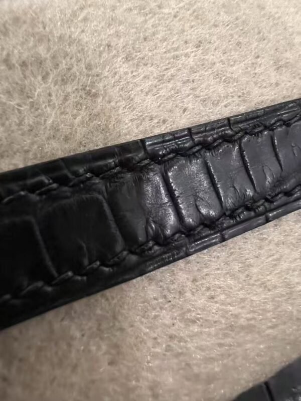 NoNo Xiatian Hermes Kelly Pochette Porosus Matte Crocodile Black Silver Hardware