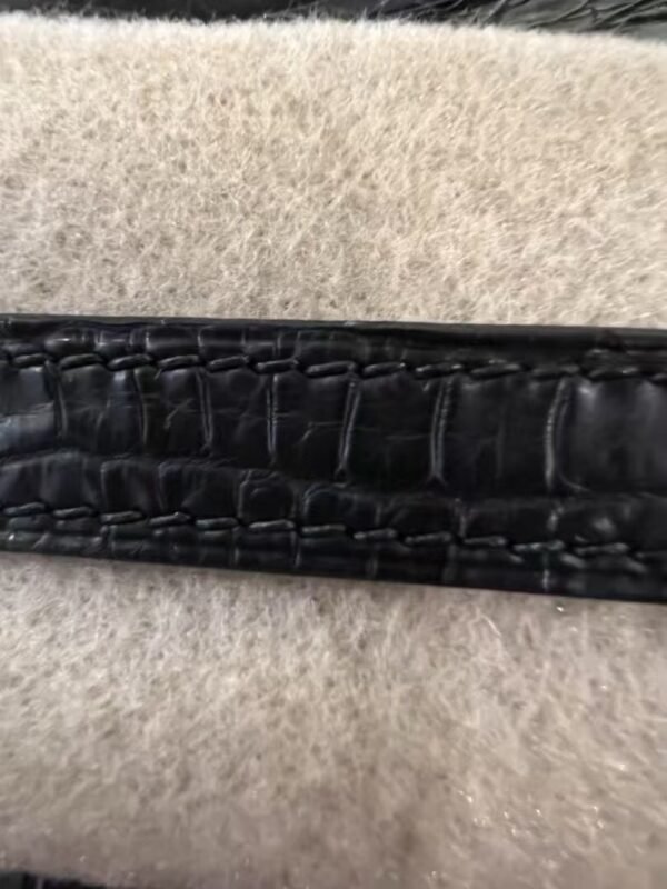 NoNo Xiatian Hermes Kelly Pochette Porosus Matte Crocodile Black Silver Hardware