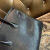 NoNo Xiatian Hermes Birkin 25CM HCP Lizard Leather Black Silver Hardware