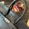 NoNo Xiatian Hermes Birkin 25CM HCP Lizard Leather Black Silver Hardware