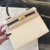 NoNo Xiatian Hermes Kelly 25CM Special Order Epsom Leather CK89 Noir / CK10 Craie Gold Hardware NoNo Xiatian Hermes Kelly 25CM Special Order Epsom Leather CK89 Noir / CK10 Craie Gold Hardware